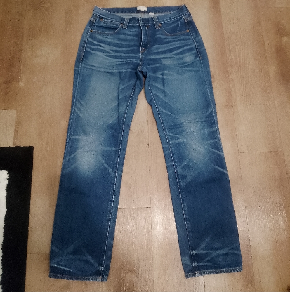 J. Crew Men's Faded Blue Skinny Jeans